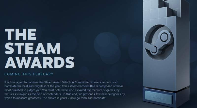 The 2018 Steam Awards Noms and Autumn Sale is Now Live