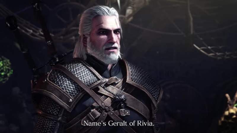 Geralt from The Witcher Series Heads to Monster Hunter World