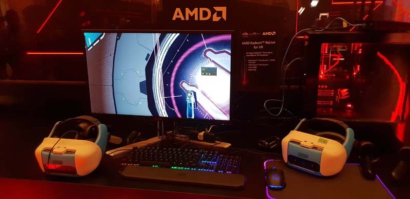 We Try Vive Cosmos Wireless VR With AMD at CES 2019