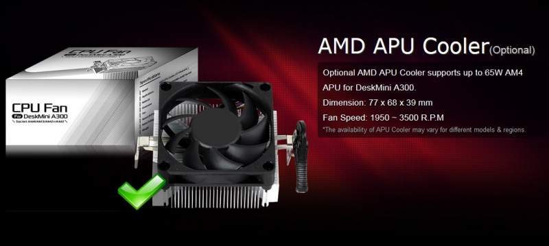 ASRock DeskMini A300 Mini-STX AMD PC Released