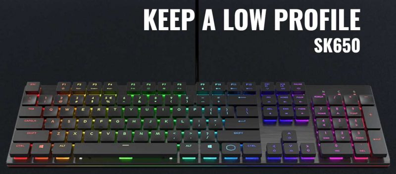 Cooler Master SK650 Keyboard Review - Low Profile is the New Cool