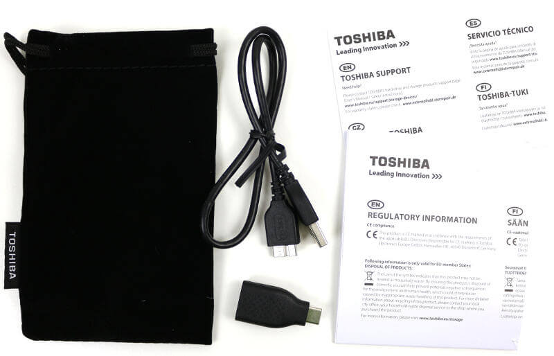 Toshiba Canvio Premium 4TB Photo box content