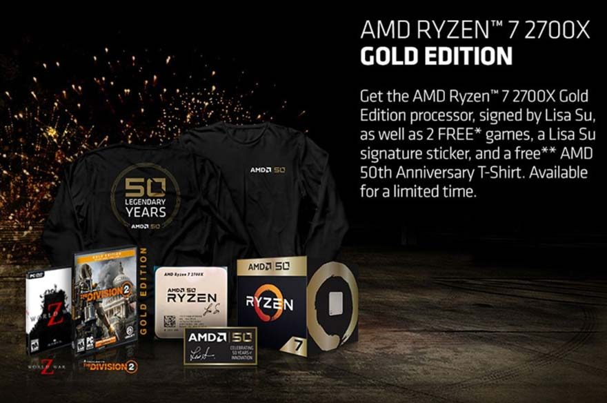 AMD 50 Ryzen 7 2700X Anniversary Box is Full of Swag!