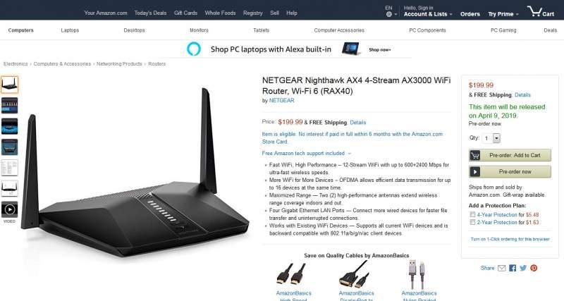 Netgear Nighthawk AX4 Wi-Fi 6 Router Arrives on April 9th