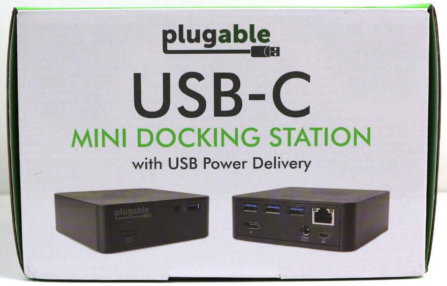 Plugable USB-C Mini Docking Station Photo box front