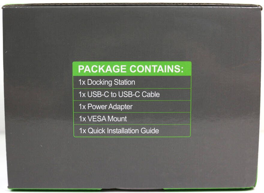 Plugable USB-C Mini Docking Station Photo box side 2