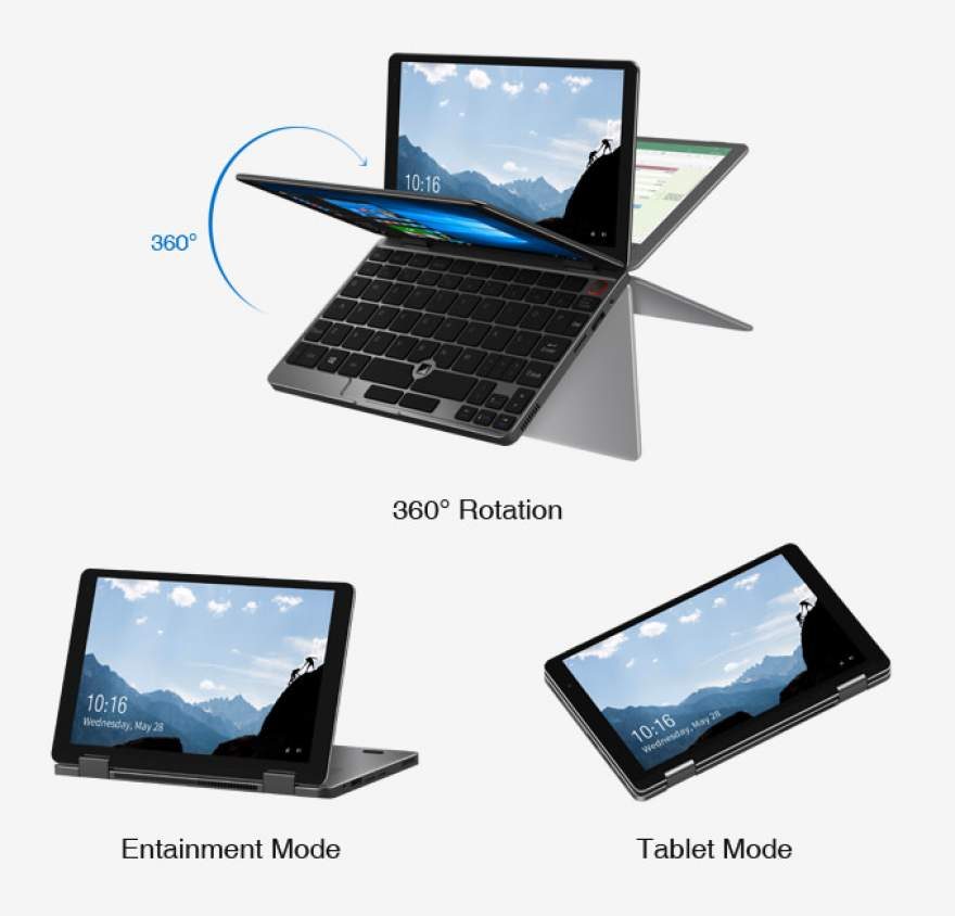 Chuwi Launches 8" Compact MiniBook Convertible Win10 Laptop
