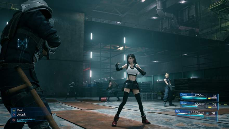 Tifa Lockhart in the upcoming Final Fantasy VII Remake (Unreal Engine)