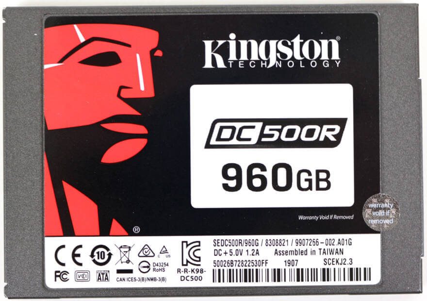 Kingston DC500 DC500R 960GB Photo view top