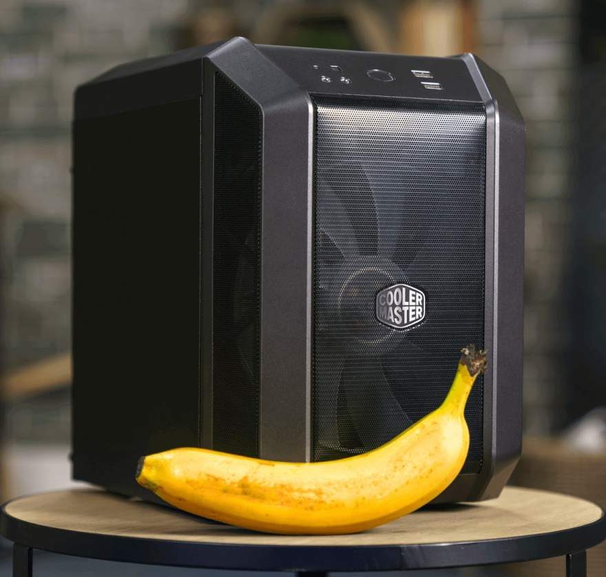 Cooler Master MasterCase H100 with Banana for Scale