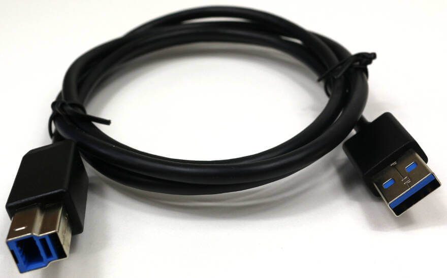 transparent dual-bay docking station cable