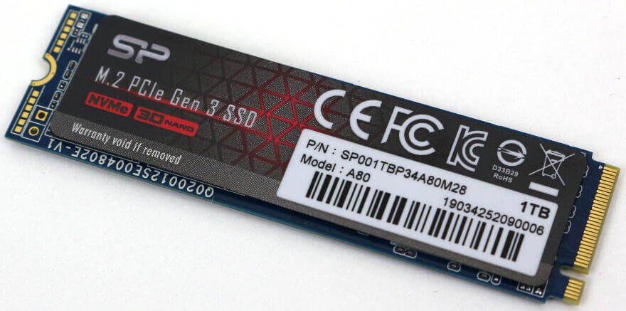 SSD Silicon Power P34A80 2 To M.2 PCIe Gen3x4 NVMe