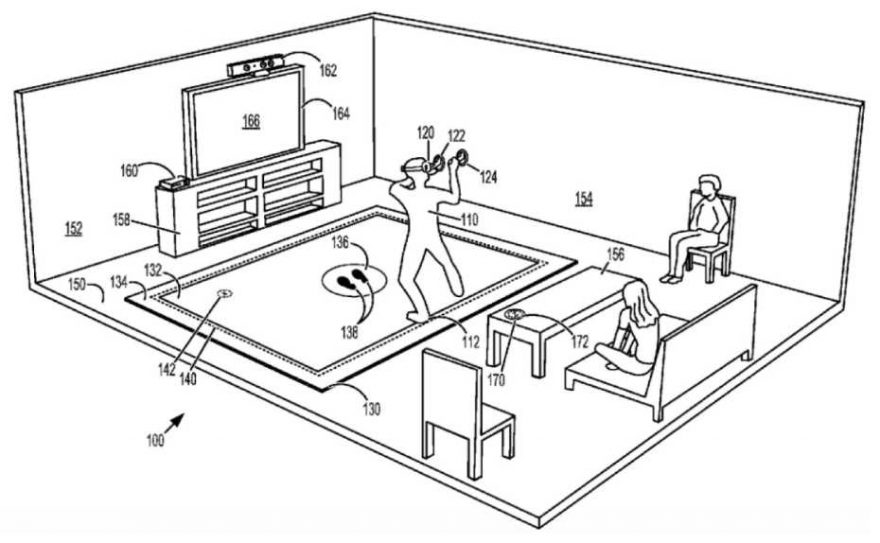 Microsoft Patent a Vibrating Floor Mat for VR