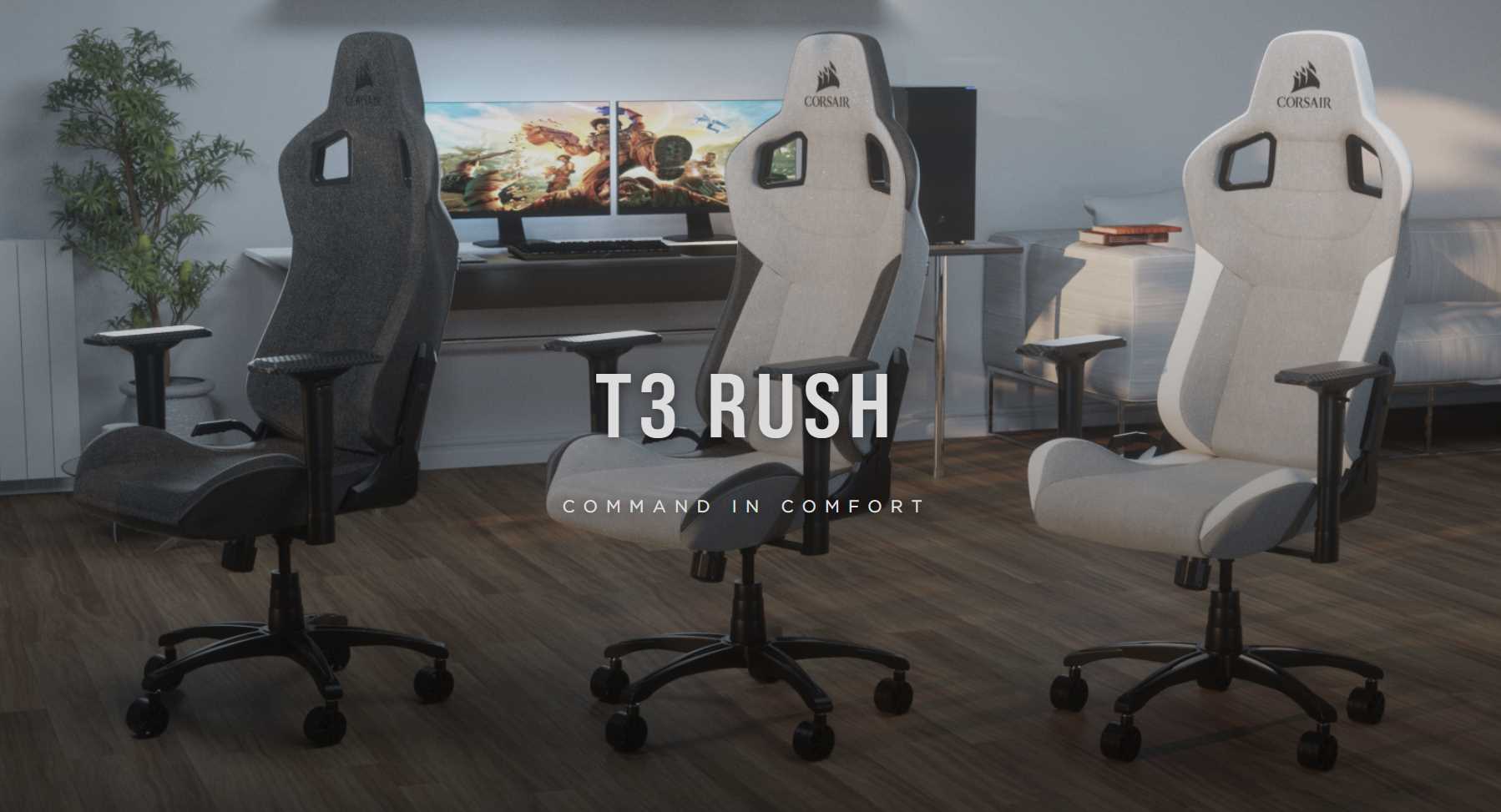 Corsair Release The T3 Rush Gaming Chair Series Eteknix