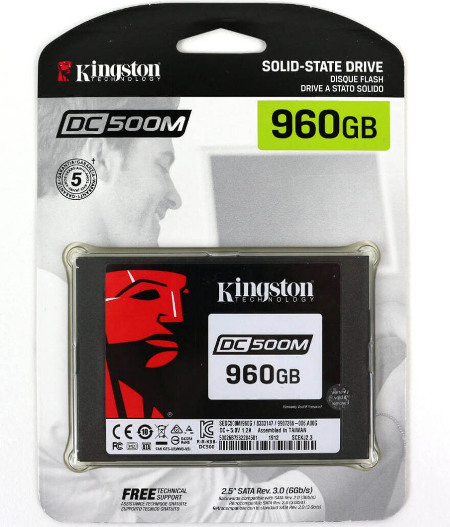 Kinston DC500M 960GB Photo box front