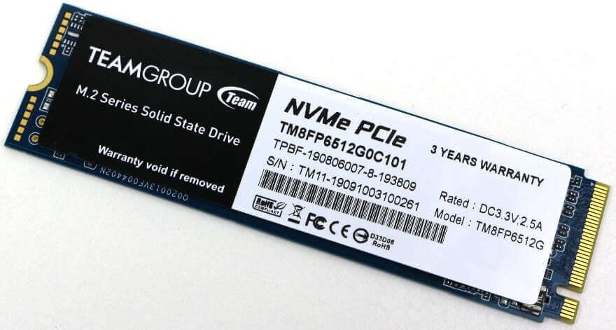 MP33 M.2 PCIe SSD 512GB