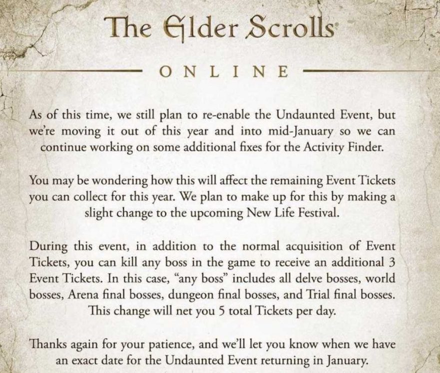 The Elder Scrolls Online Expansion Goes to Skyrim in 2020!