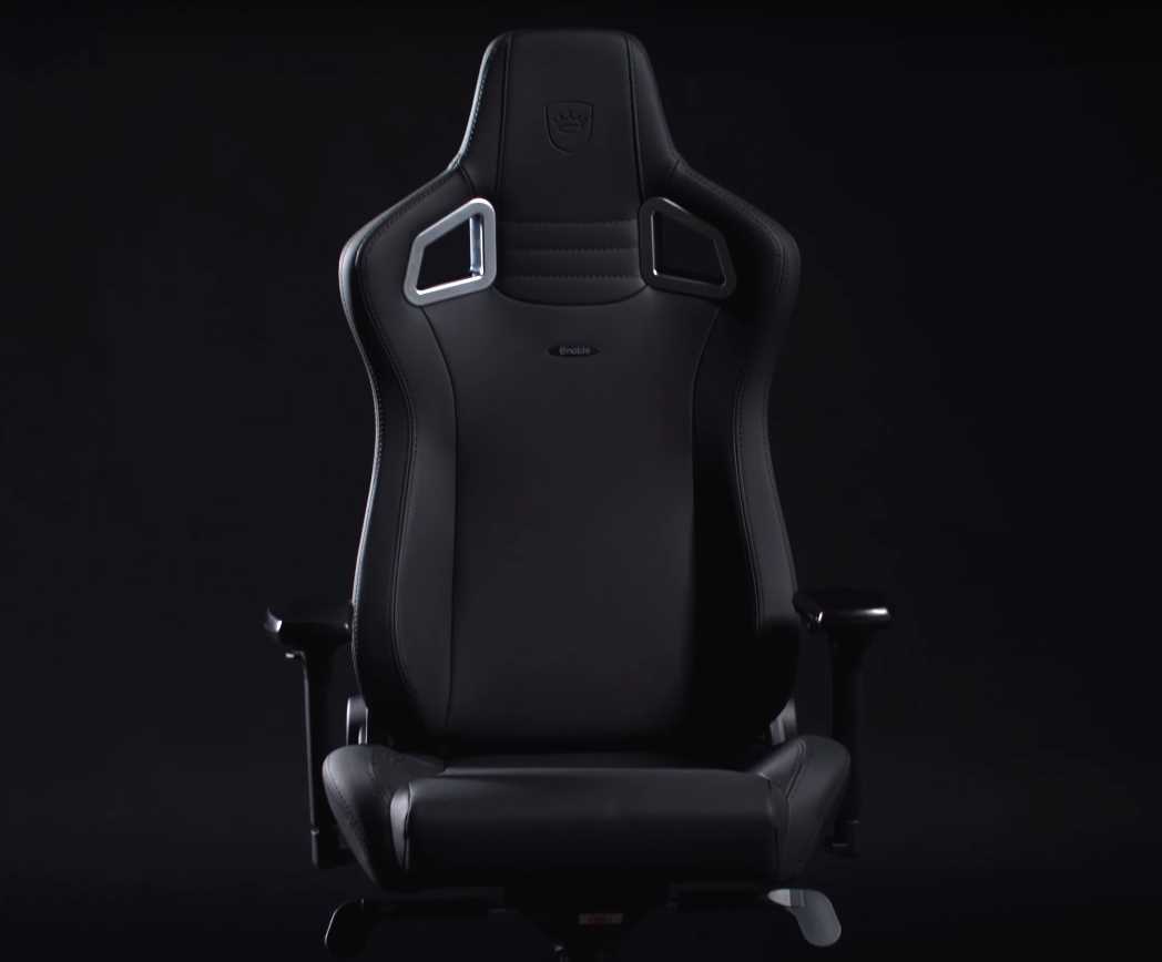 noblechairs Epic Reclining Gaming Chair and Reclining Office Chair, PU  Hybrid Leather, Black Edition