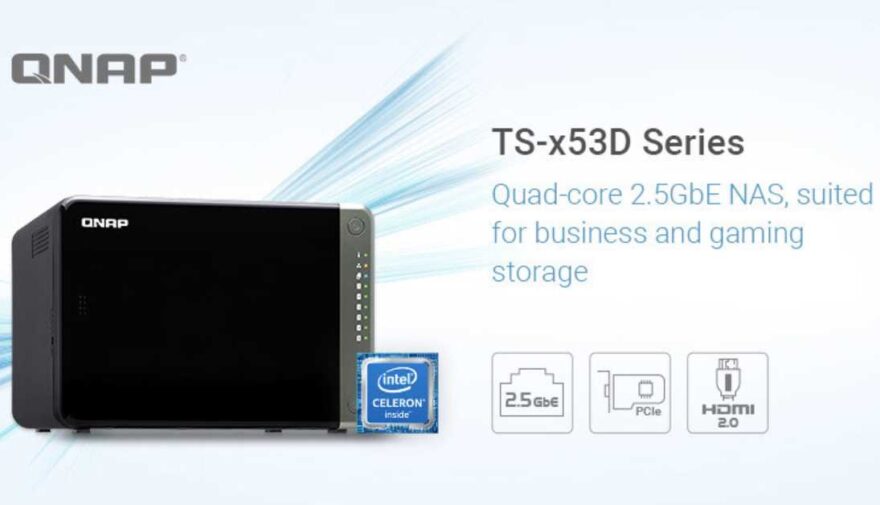QNAP Launches Quad-core Intel-based TS-x53D 2.5GbE NAS Series