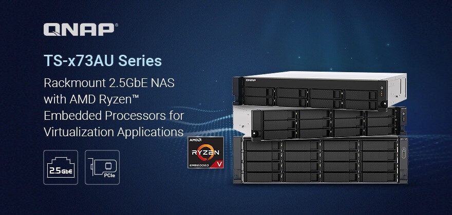 QNAP TS-x73AU Rackmount NAS Series