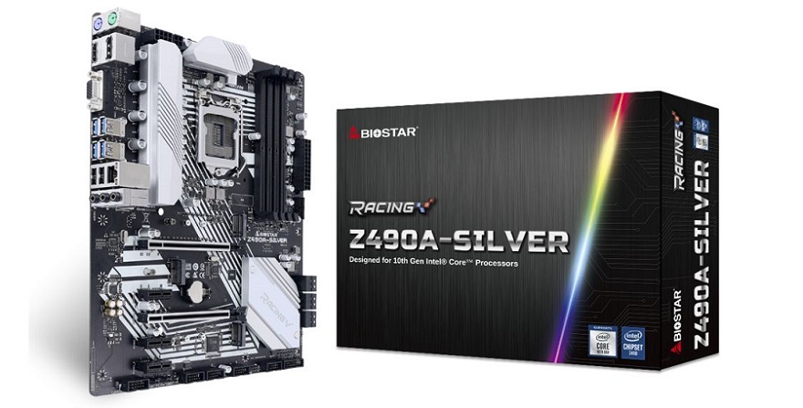 Biostar Racing Z490 Silver motherboard series