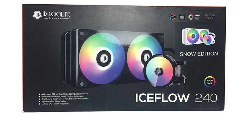 ID-Cooling Iceflow 240 ARGB Snow Edition