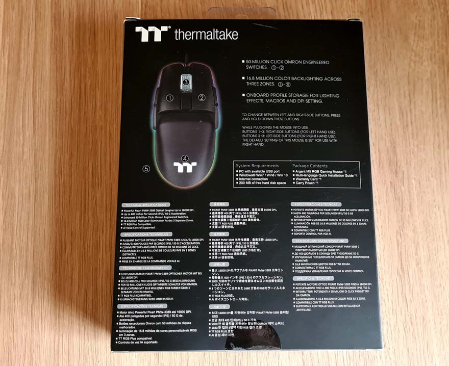 Thermaltake ARGENT M5 RGB Gaming Mouse & MB1 Bungee Review