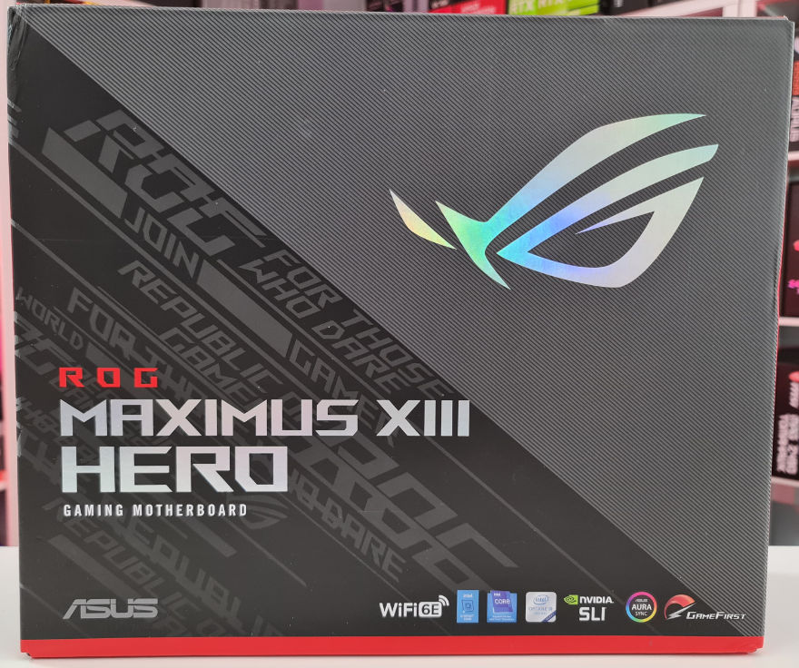 ASUS ROG MAXIMUS XIII HERO Motherboard Box Front 