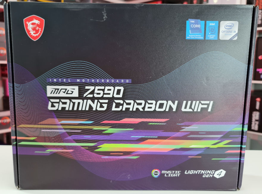 MSI MPG Z590 Gaming Carbon WiFi Motherboard Box Front 