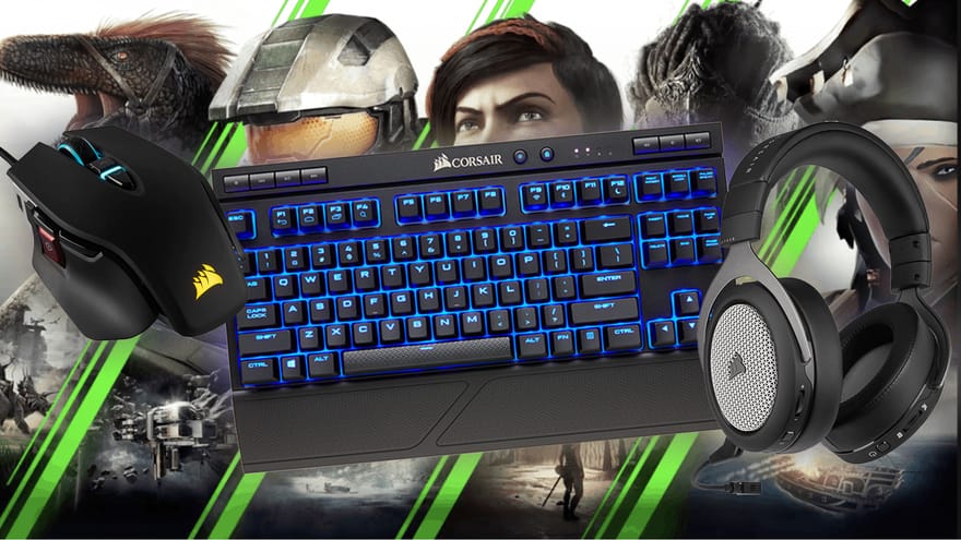 Let's Play Xbox and PC with the Same Corsair Peripherals (and Lapboard)!