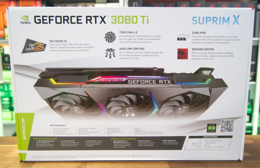 MSI GeForce RTX 3080 Ti SUPRIM X box back 