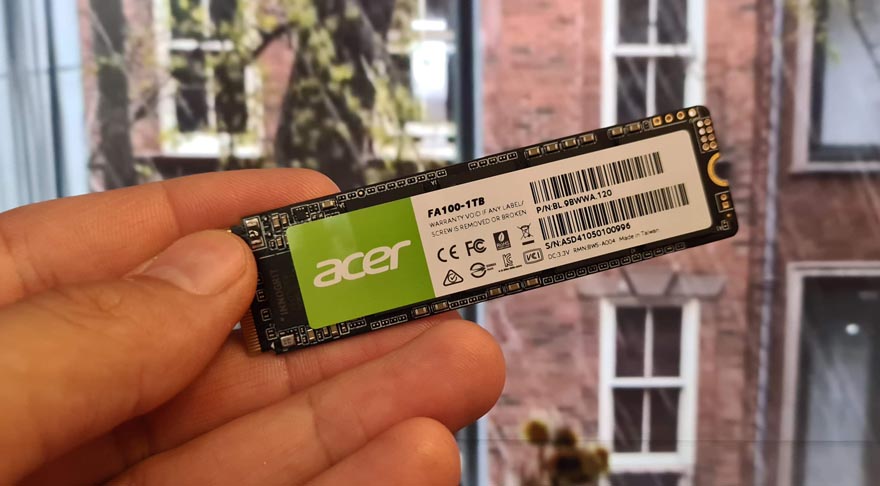 ACER FA100 1TB PCIe Gen3 x4 M.2 SSD Review