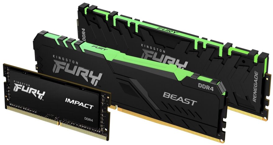 Kingston FURY Series Launches With DDR3, DDR4 and SODIMM Options