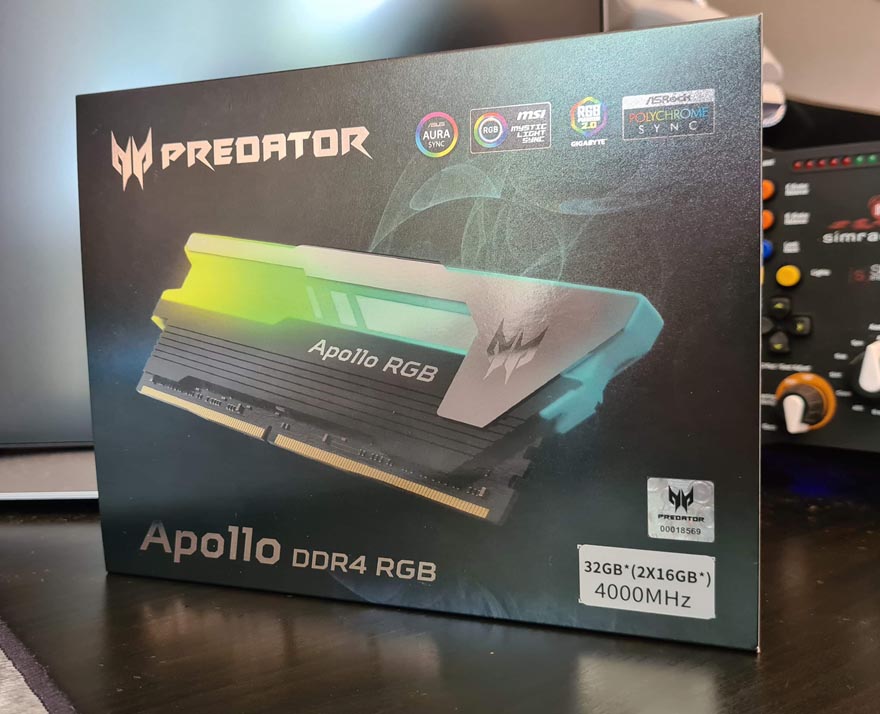 Predator Apollo DDR4 RGB 32GB 4000 MHz