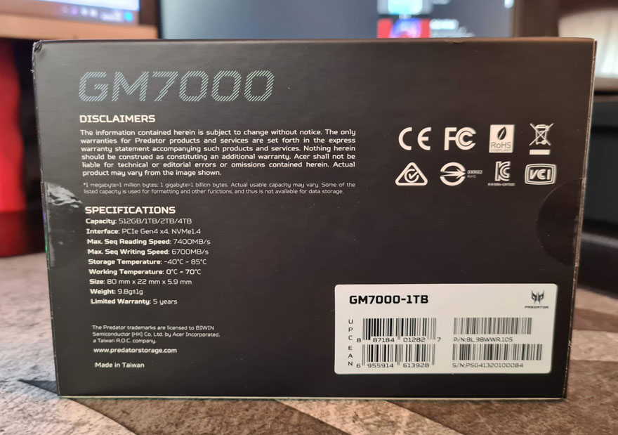 ACER Predator GM7000 1TB SSD Review