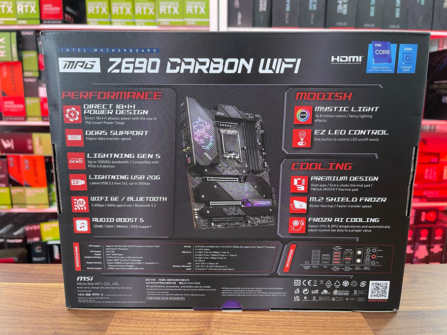 MSI MPG Z690 Carbon WiFi Motherboard Preview