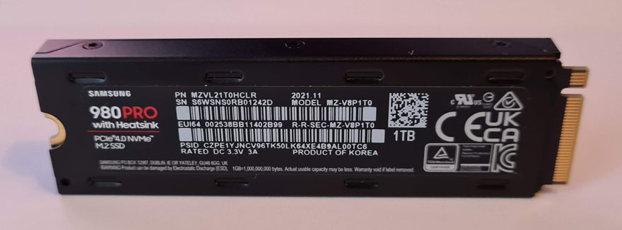 SAMSUNG 980 PRO SSD 2To M.2 NVMe PCIe 4.0 BE (P)