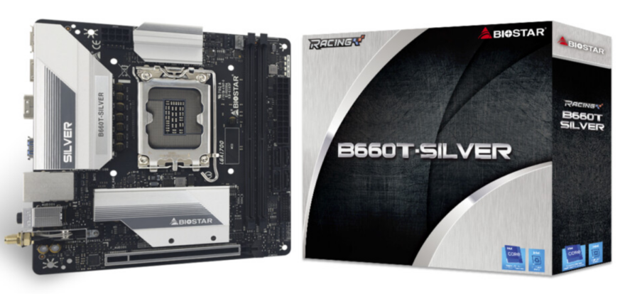 BIOSTAR B660T Silver Mini-ITX Motherboard Announced 
