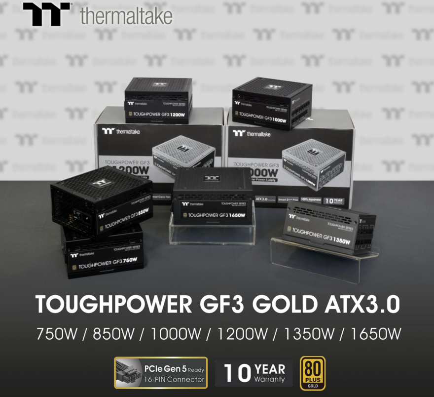 Thermaltake Toughpower GF3, iRGB, and SFX Series PSUs Announced