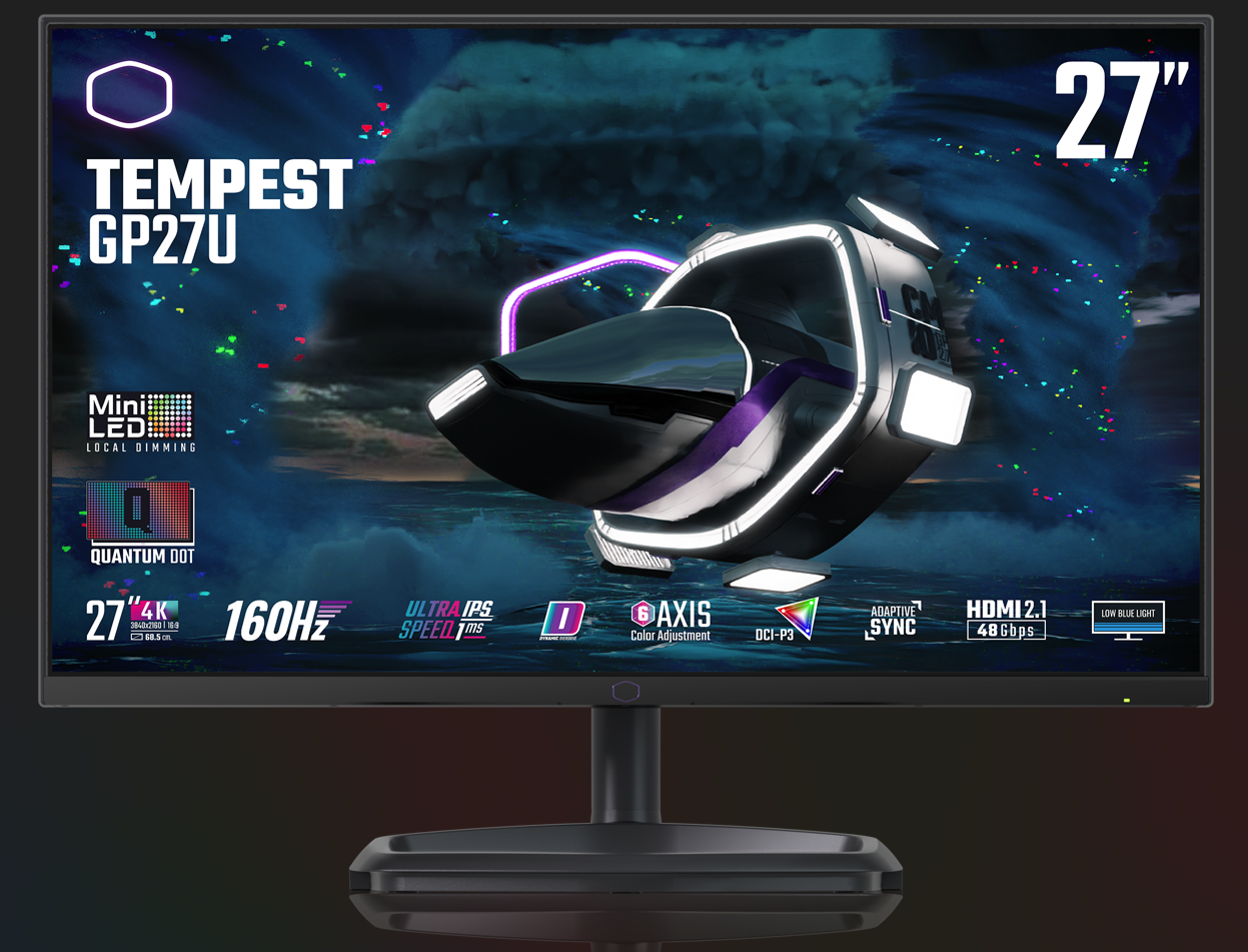 Tempest GP27U Quantum Dot MiniLED Gaming Monitor