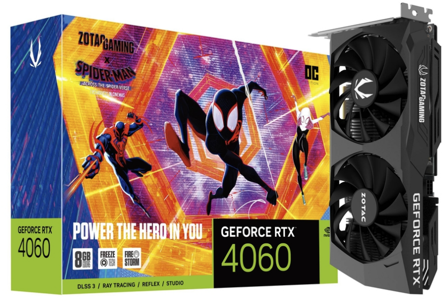 Zotac RTX 4060 x Spider-Man Graphics Card Review