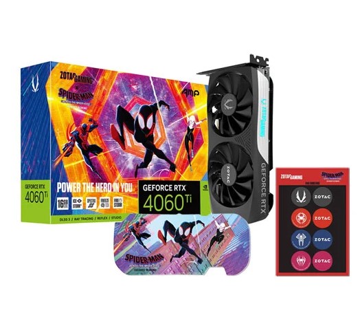 Zotac NVIDIA GeForce RTX 4060 Ti 16GB AMP Spider-Man Bundle Ada Lovelace  Graphics Card - eTeknix