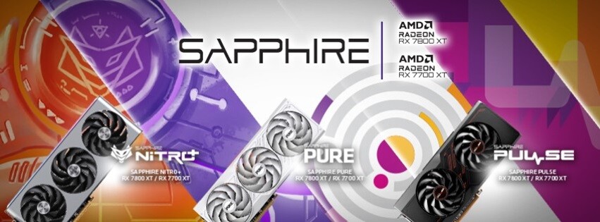SAPPHIRE Unveils New RX 7800 XT & RX 7700 XT PURE Graphics Cards
