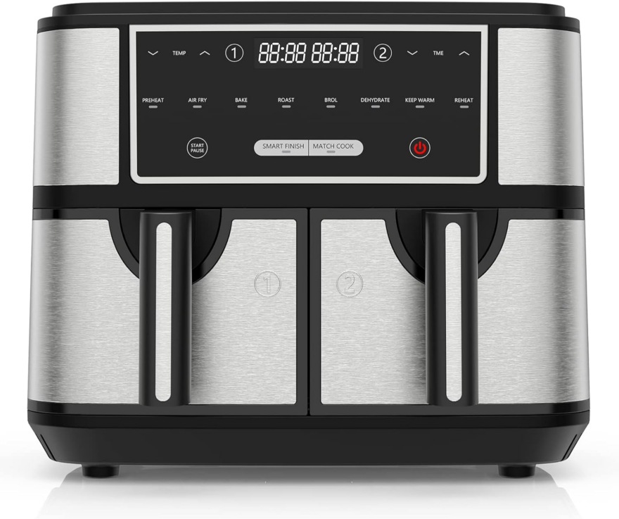 EUARY Best 9L Large Dual Basket Air Fryers for Family - eTeknix