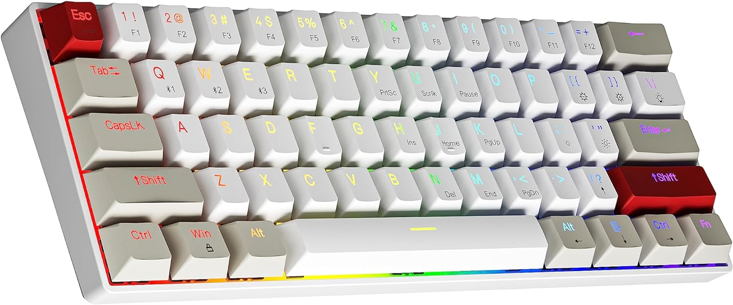 Newmen GM610 60% Wireless Mechanical Gaming Keyboard,Wired