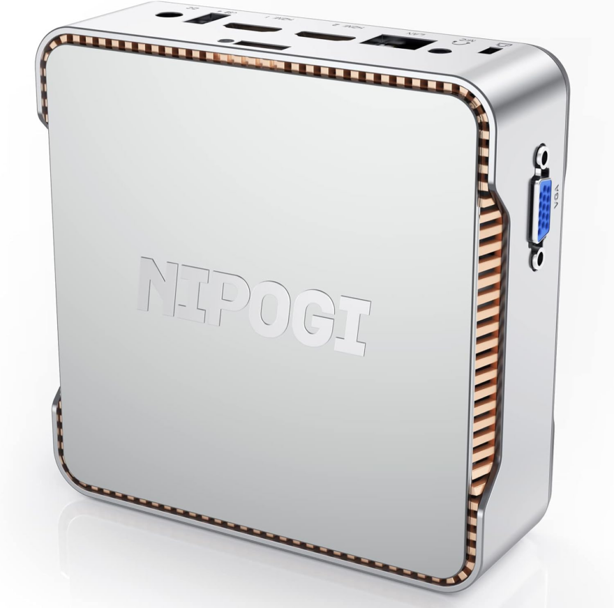 NiPoGi Mini PC,12GB DDR4/256GB M.2 SSD - eTeknix