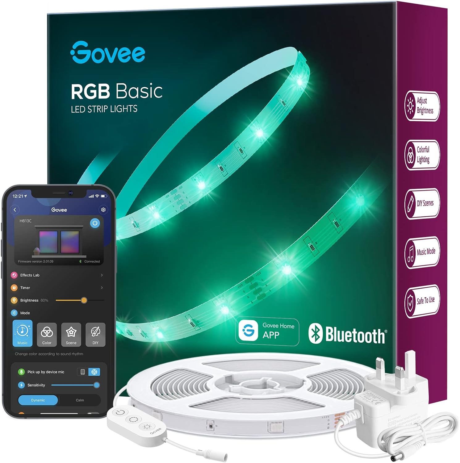 GOVEE GOVEE - LED Stripe Basic Wi-Fi + Bluetooth…