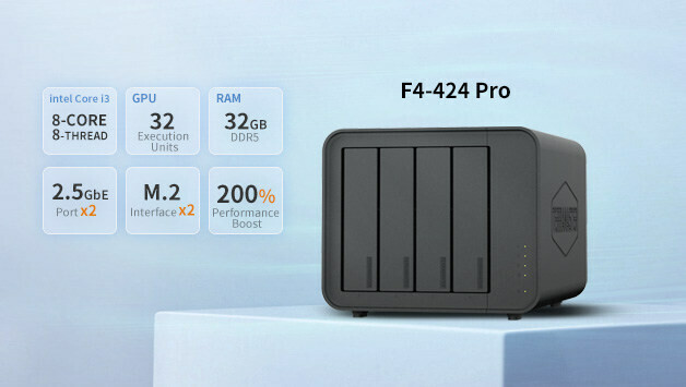 TerraMaster Launches Powerful 4-bay F4-424 Pro NAS